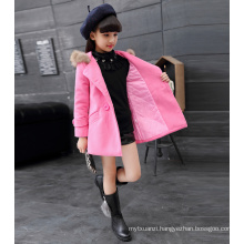 Christmas dresses for girls children cotton princess high quality hoddie pink colour jackets children high class winter new year